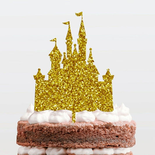 Topo de Bolo Castelo Glitte...