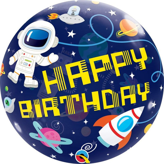 Balão Happy Birthday Espaço