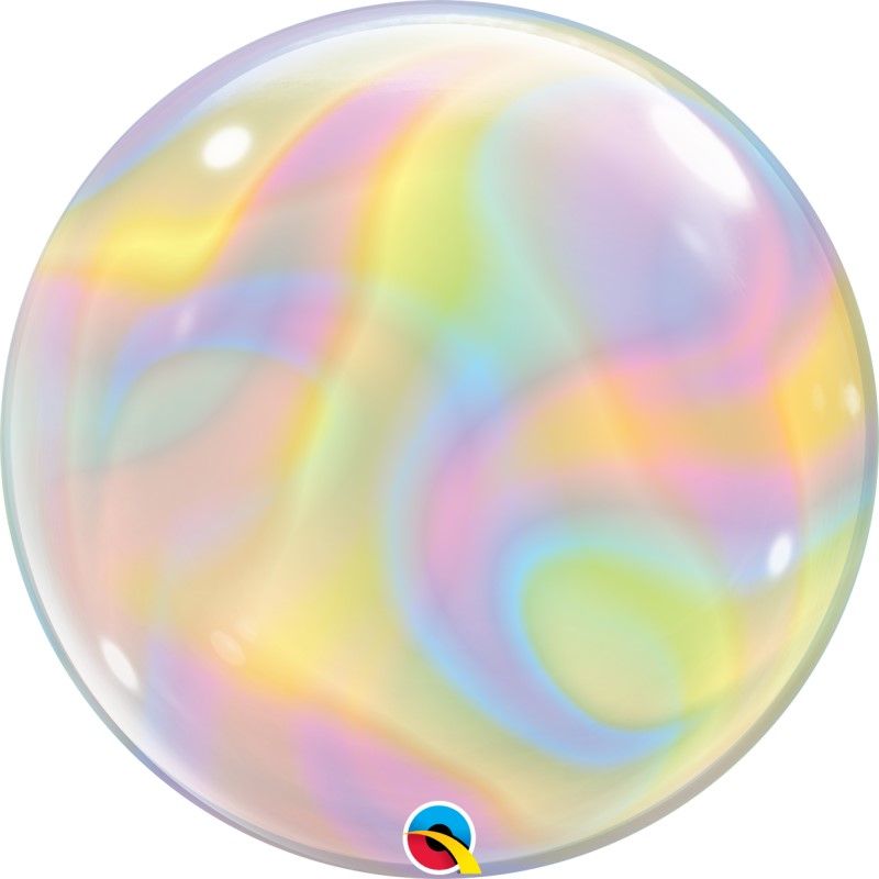 Balão Bubble Iridescente Swirls 56cm