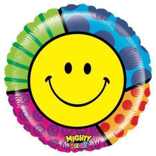 Balão Metálico smile colorido
