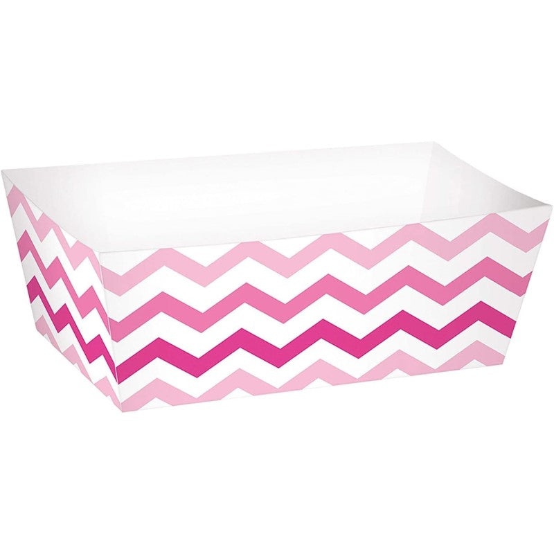 Taças Chevron Rosa Retangulares