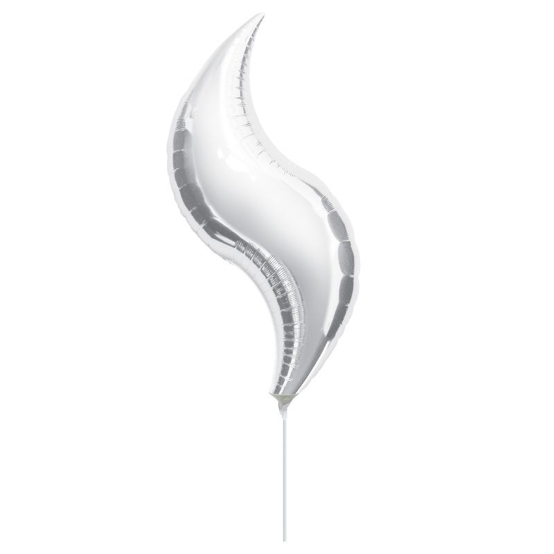 Balão Curve Prateado 71cm