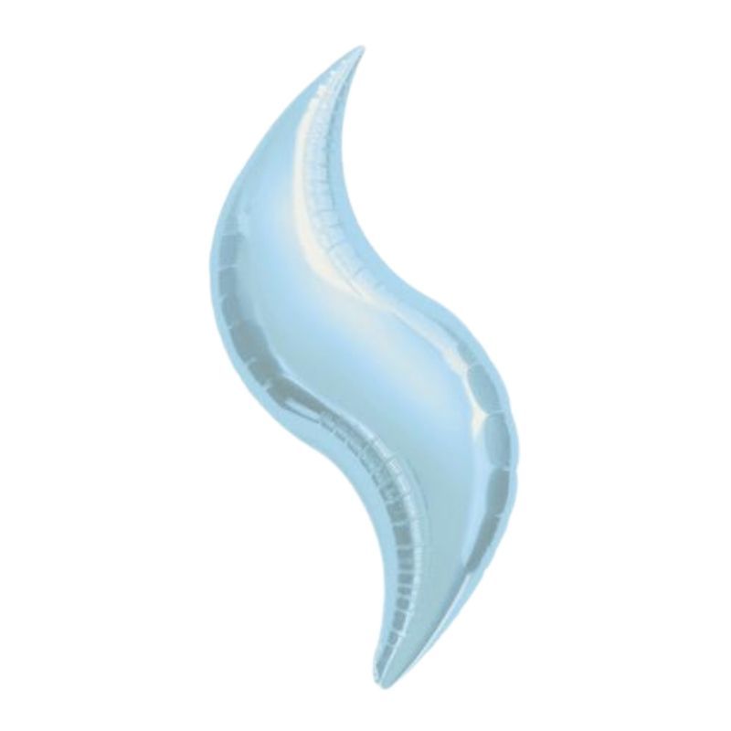 Balão Curve Azul Pastel 91cm