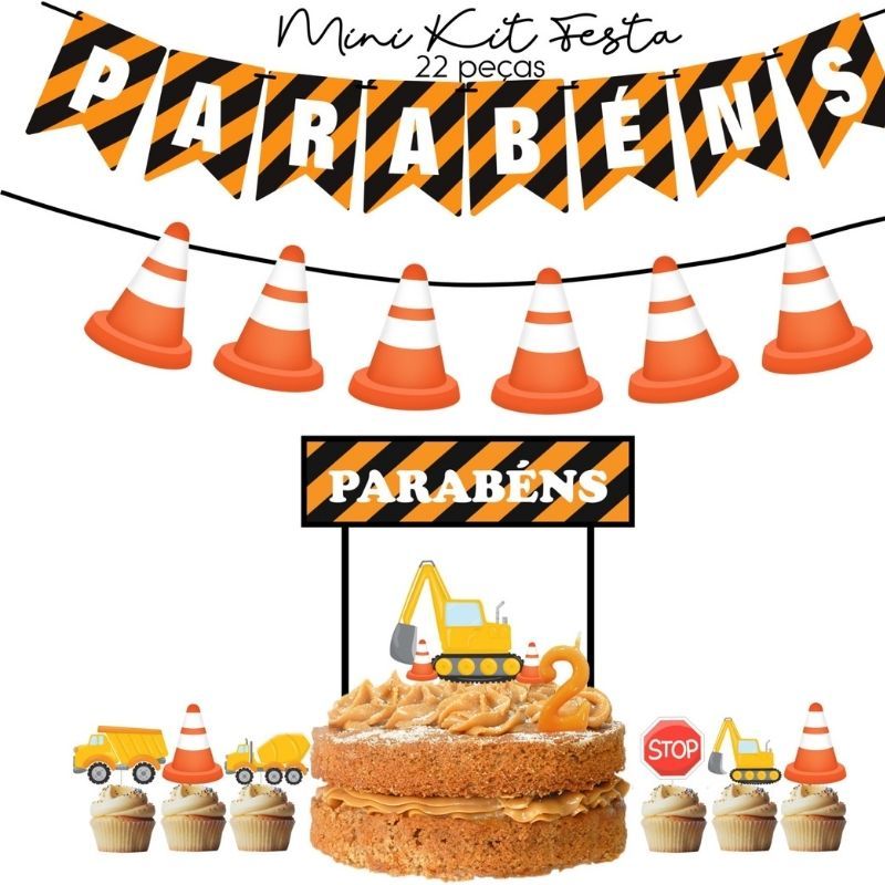 Mini Kit de Festa Construção