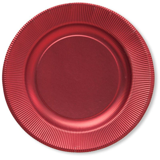 Prato Vermelho Cetinado 27cm