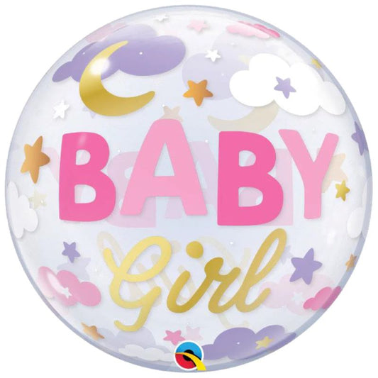 Balão Bubble Baby Girl Swee...