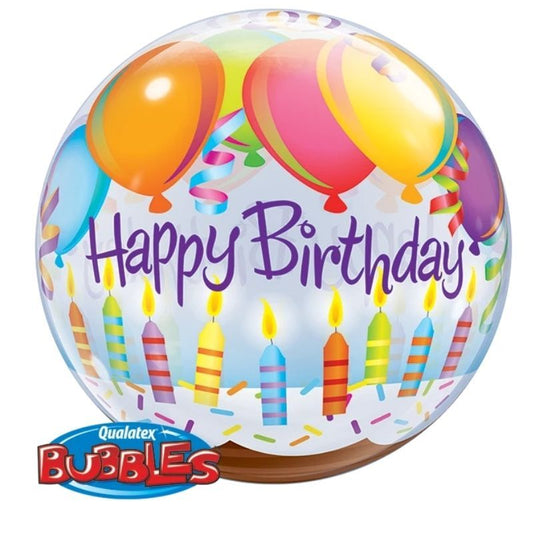 Balão Happy Birthday Velas