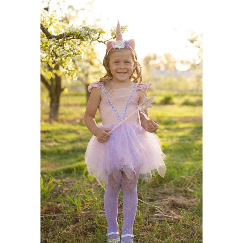 Vestido e Tiara Unicórnio 3-4 Anos