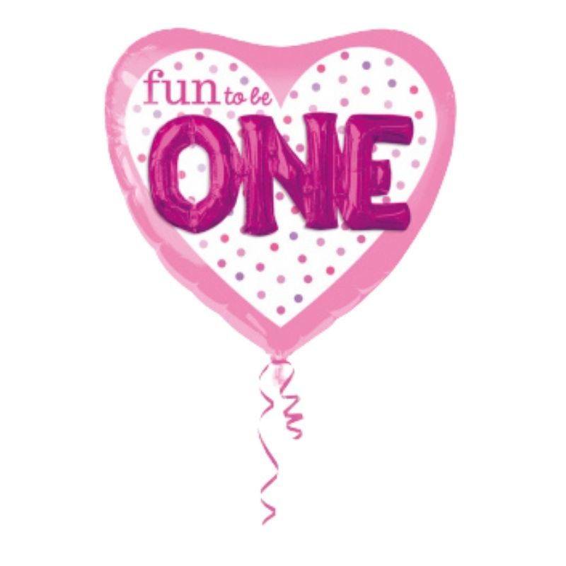 Balão Coralão Fun To Be One Rosa 91cm