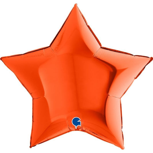 Balão Estrela Laranja 91cm