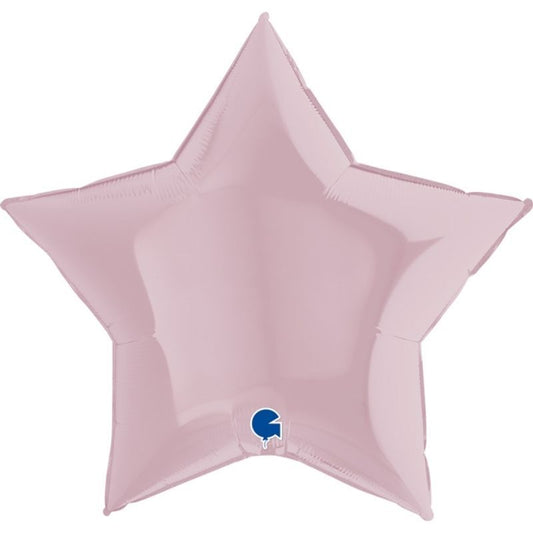 Balão Estrela Rosa Pastel 91cm