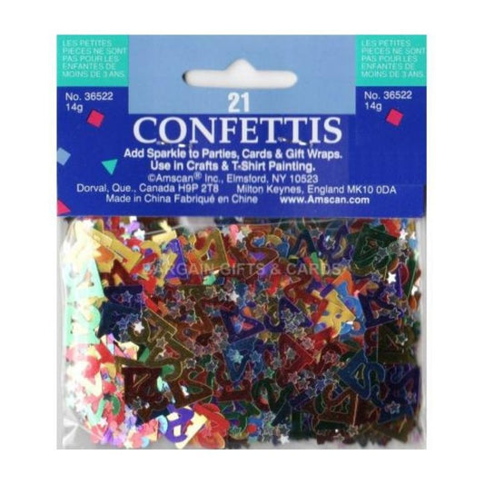 Confettis 21 Anos Multicore...
