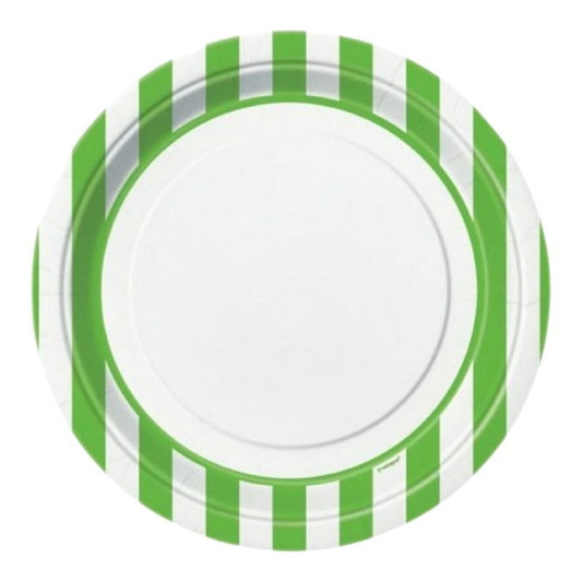 Pratos Riscas Verde 23cm