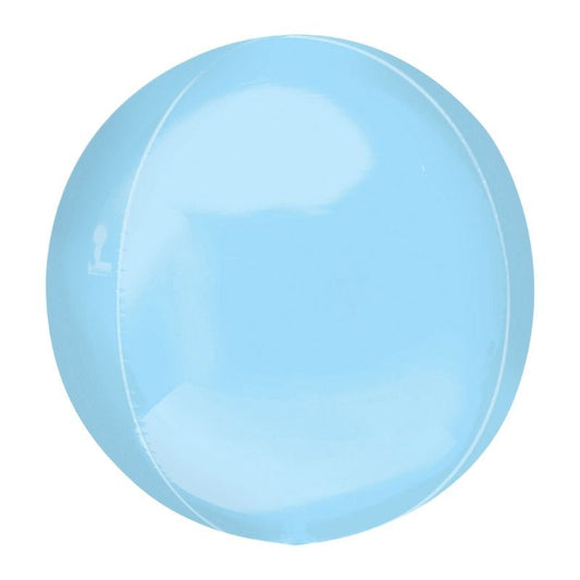 Balão Esfera Azul Pastel 38...