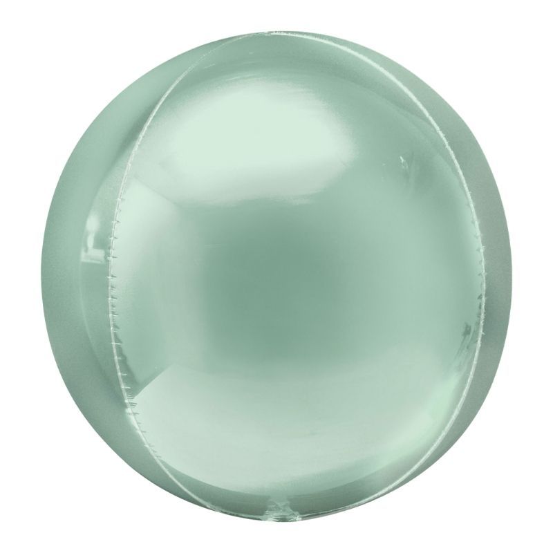 Balão Esfera Verde Menta 38x40cm