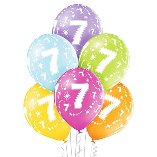 Balões látex 7º aniversário...