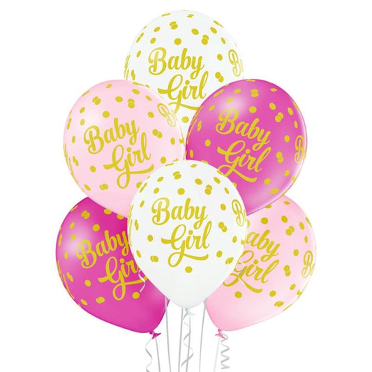 Balões látex baby girl 30cm...