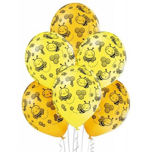 Balões látex abelhas 30cm 6uni