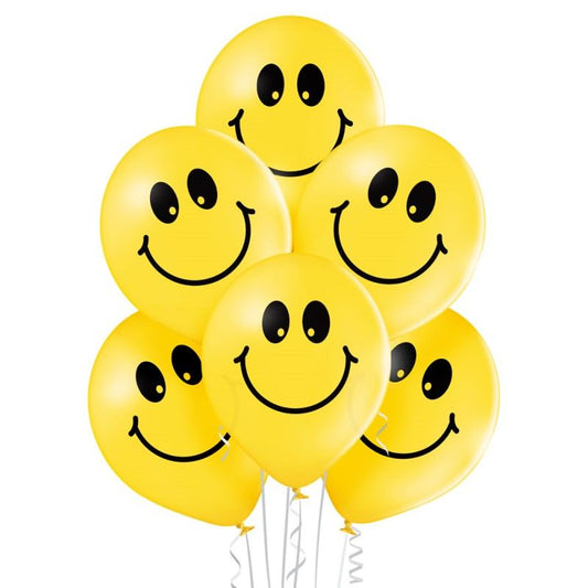 Balões látex smile 30cm 6uni
