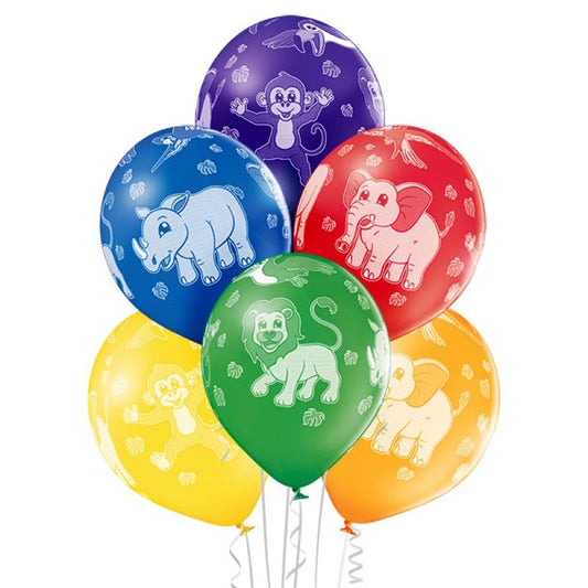 Balões látex animais do zoo...