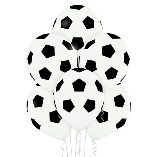 Balões látex futebol 30cm 6uni