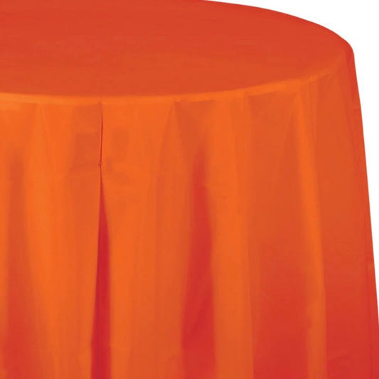 Toalha de Mesa Redonda Laranja
