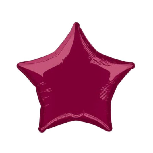 Balão Estrela Burgundi 46cm