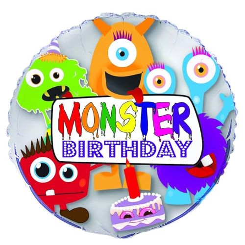 Balão Monster Birthday 46cm
