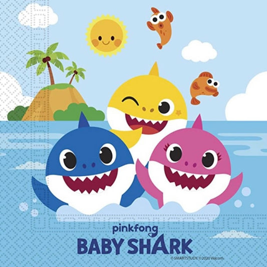 Guardanapos Baby Shark 33cm