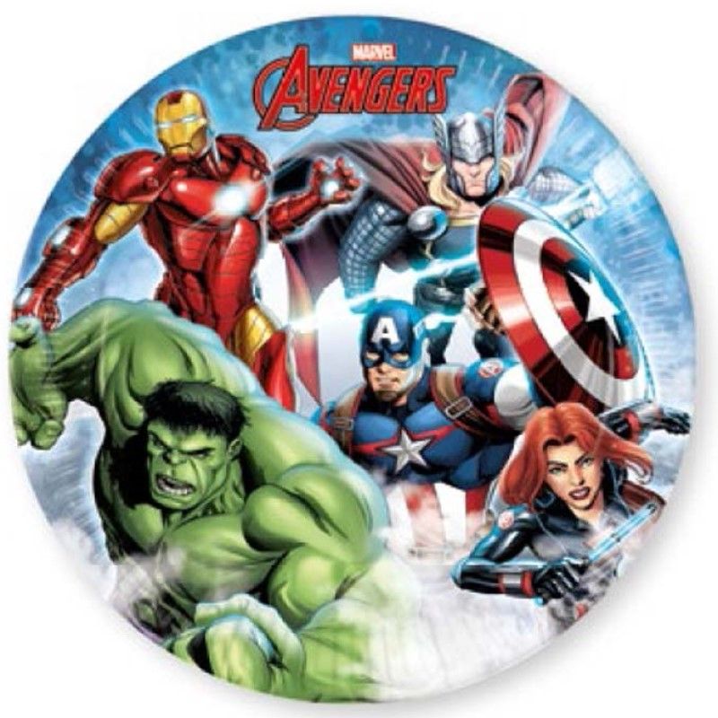 Pratos Avengers 23cm
