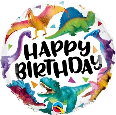 Balão Birthday Dinossauros