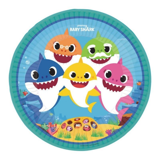 Pratos Baby Shark 23cm