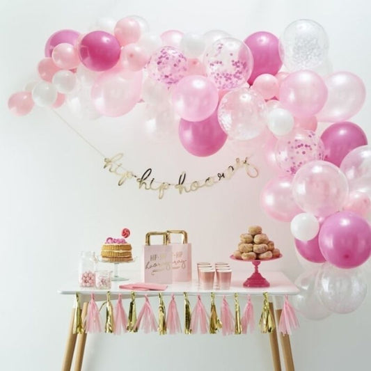Kit Arco Balões Rosa