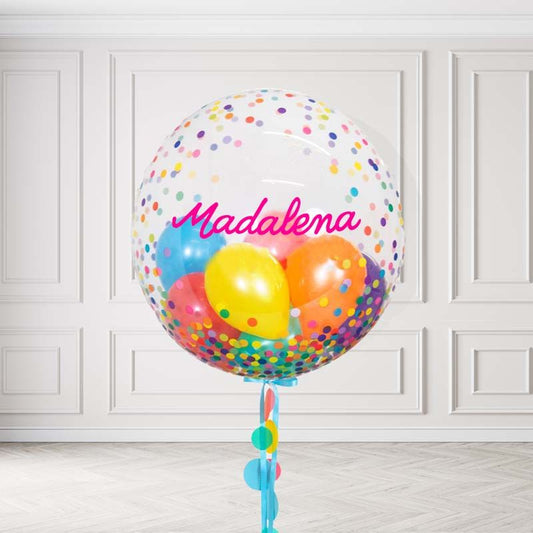 Balão com Mini Balões e Vin...