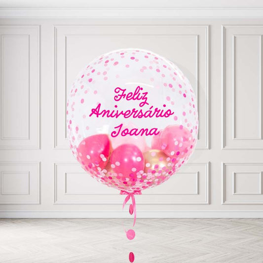 Balão com Mini Balões e Vin...