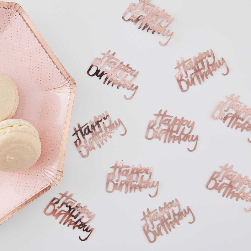 Confettis Happy Birthday Rose Gold 14g