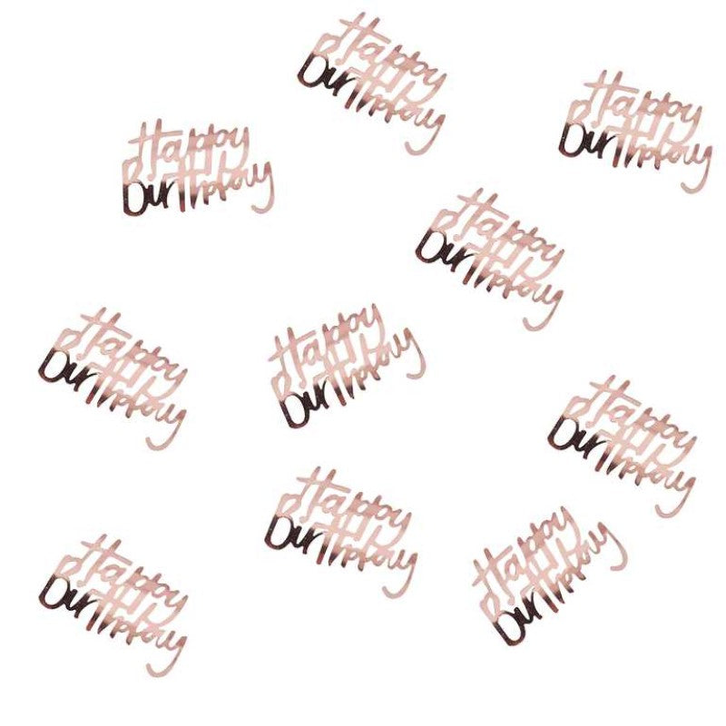 Confettis Happy Birthday Rose Gold 14g