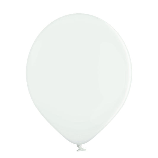 Balão Branco c/ gás hélio 30cm