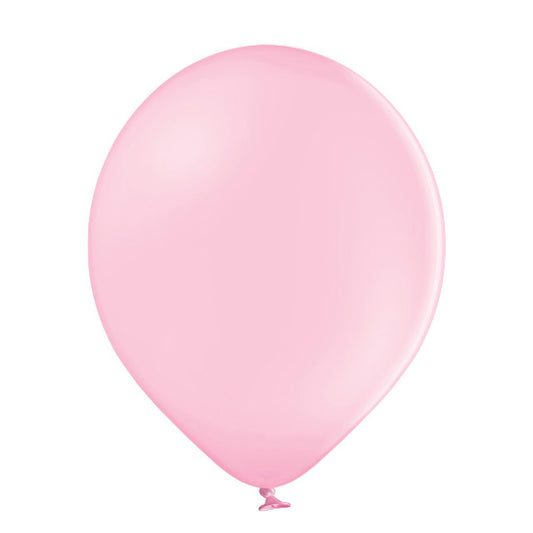 Balão Latex rosa bebé com g...