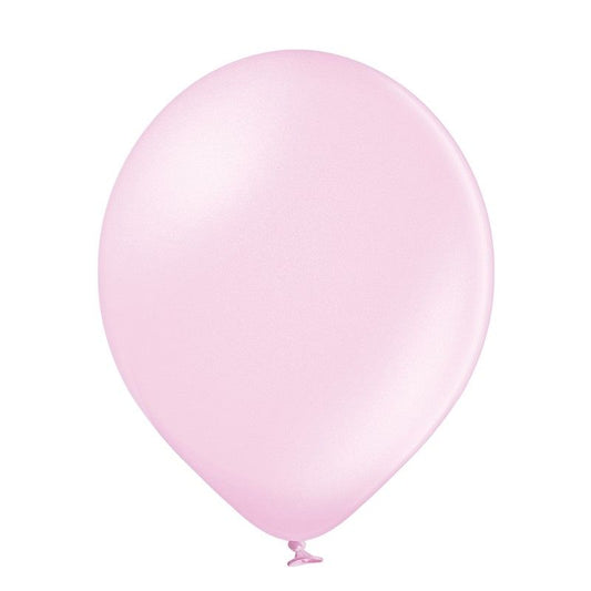 Balão Rosa Bebé Pérola c/ g...