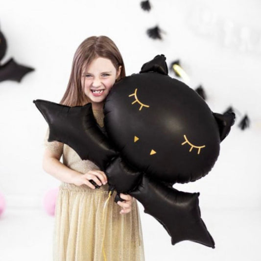Balão morcego preto 80x52cm