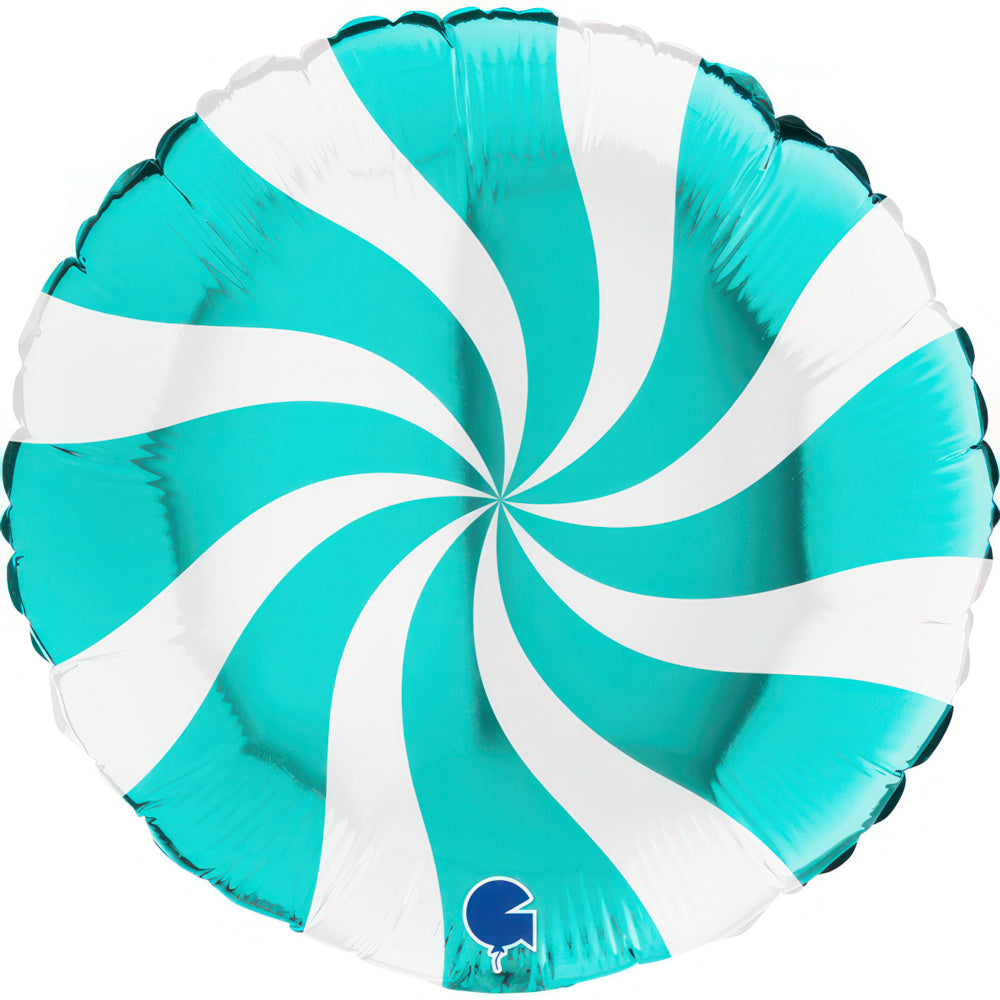 Balão Swirly Branco-Tiffany 46cm