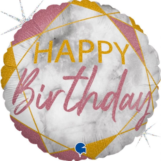 Balão Marble HB Rose Gold