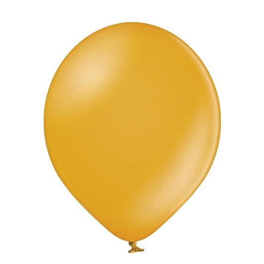 Balões látex dourado metali...