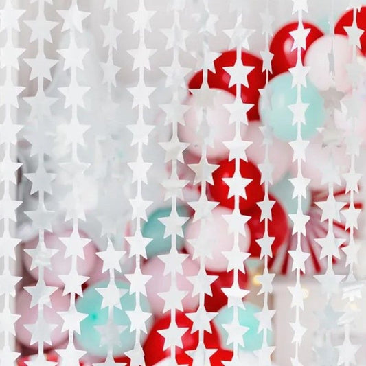 Cortina Estrelas Prateadas