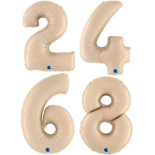 Balões Números Creme 102cm