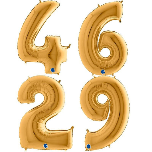 Balões Números Dourados 102cm