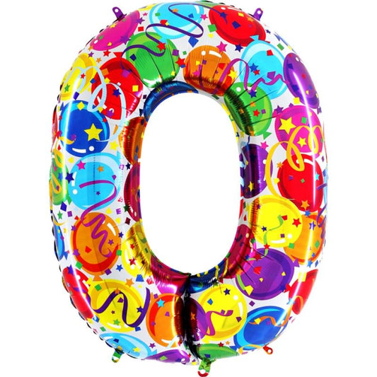 Balões Números Impressos 102cm