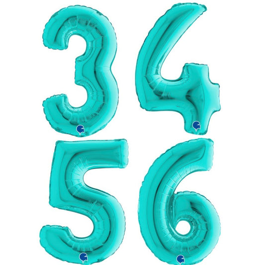 Balões Números Tiffany 102cm