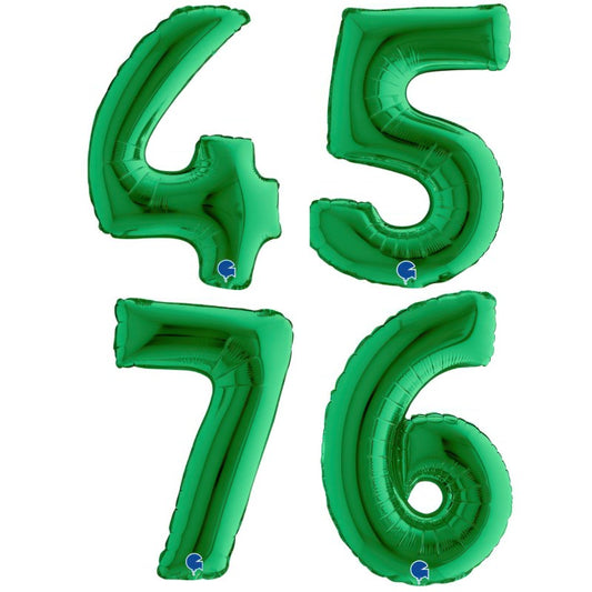 Balões Números Verde 36cm